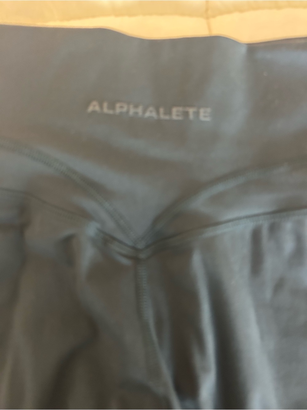 Alphalete Blue Sculpting V-Seam Leggings